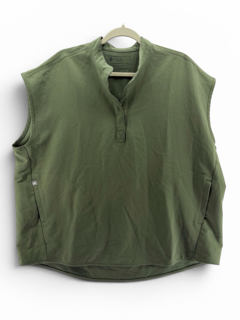 Figs Olive Green(#5301) Rafaela Oversized Scrub Top Size XL